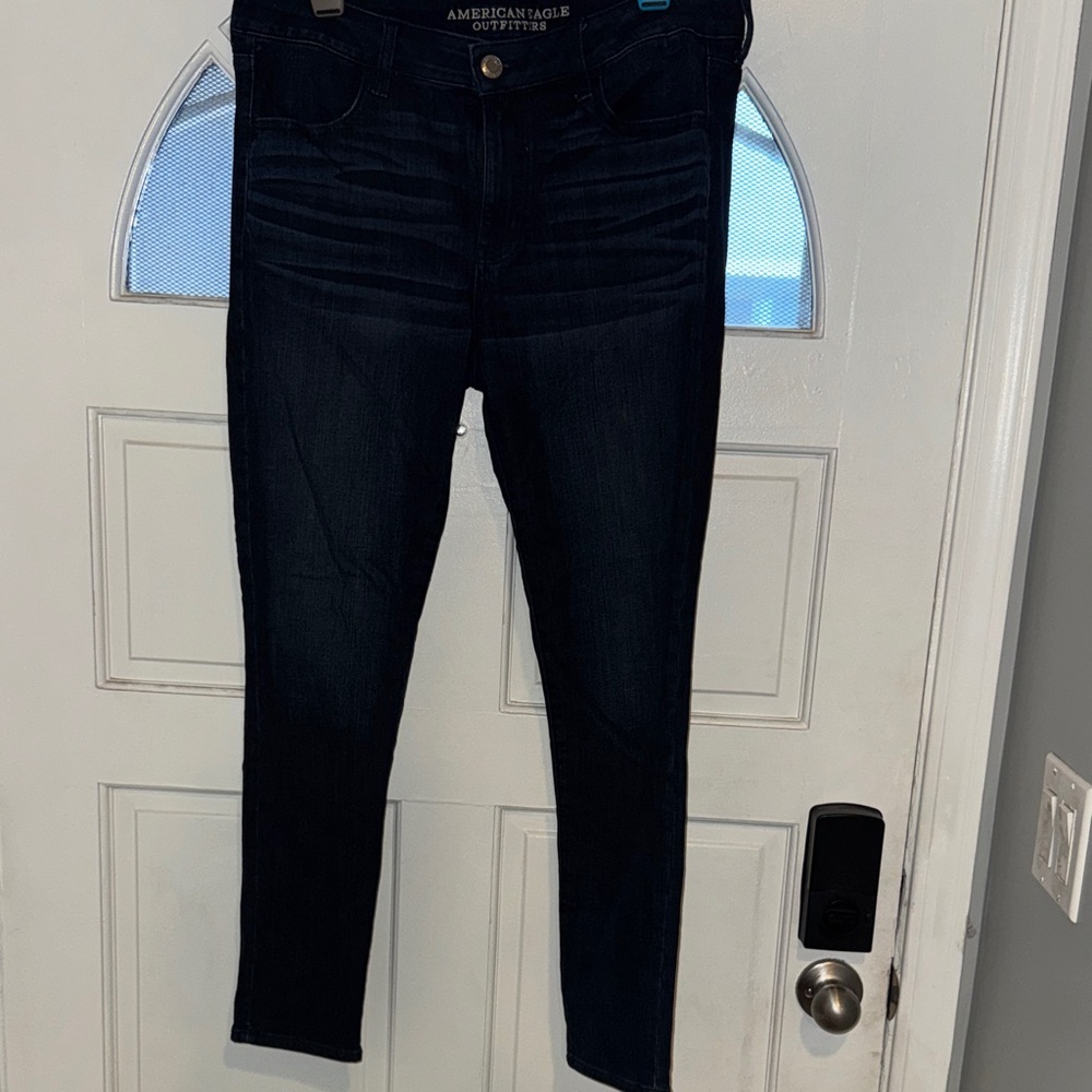American Eagle Outfitters Women's Deep Indigo Skinny Jeans